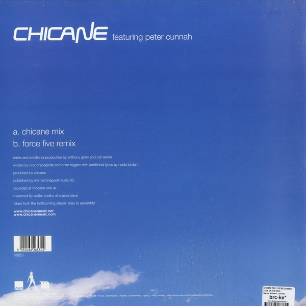 Chicane Featuring Peter Cunnah - Love On The Run | WEA (wea361T) - 2