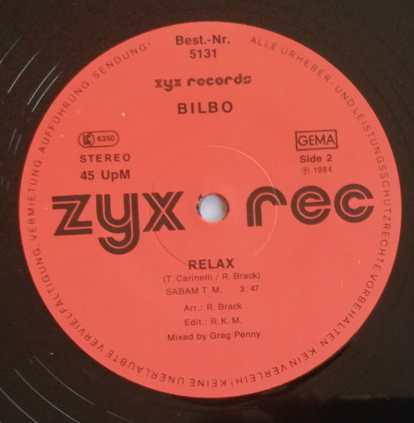 Bilbo - Sex Machine (Remix) | ZYX Records (ZYX 5131) - 4