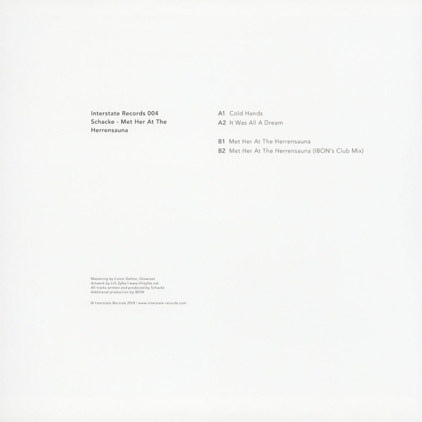 Schacke - Met Her At The Herrensauna | Interstate Records (INS 004) - 2