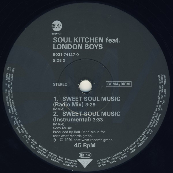 Soul Kitchen featuring London Boys - Sweet Soul Music | EastWest (9031-74127-0) - 4 Soul Kitchen featuring London Boys - Sweet Soul Music | EastWest (9031-74127-0) - 4