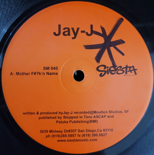Jay-J - Mother F#?k'n Name | Siesta Music (SM-040)