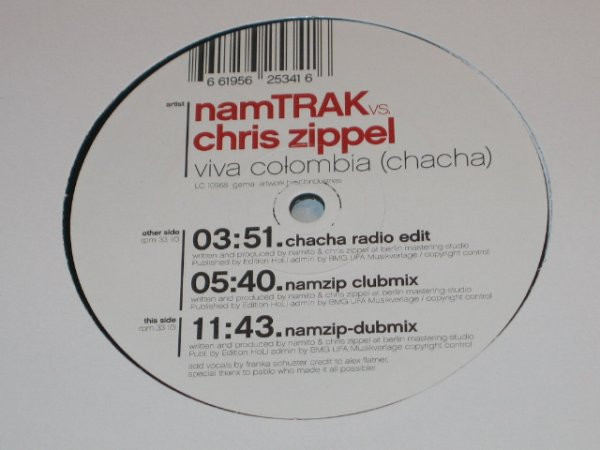 NamTRAK vs. Chris Zippel - Viva Colombia (Chacha) | DJ Sets Records (DJ-Sets 03) - 2 NamTRAK vs. Chris Zippel - Viva Colombia (Chacha) | DJ Sets Records (DJ-Sets 03) - 2