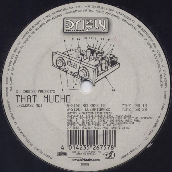 DJ Choose Presents That Mucho - Release Me | Drizzly (DRIZ 2021-74) - main