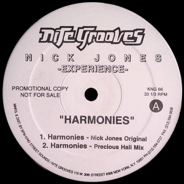 Nick Jones Experience - Harmonies | Nite Grooves (KNG-66)