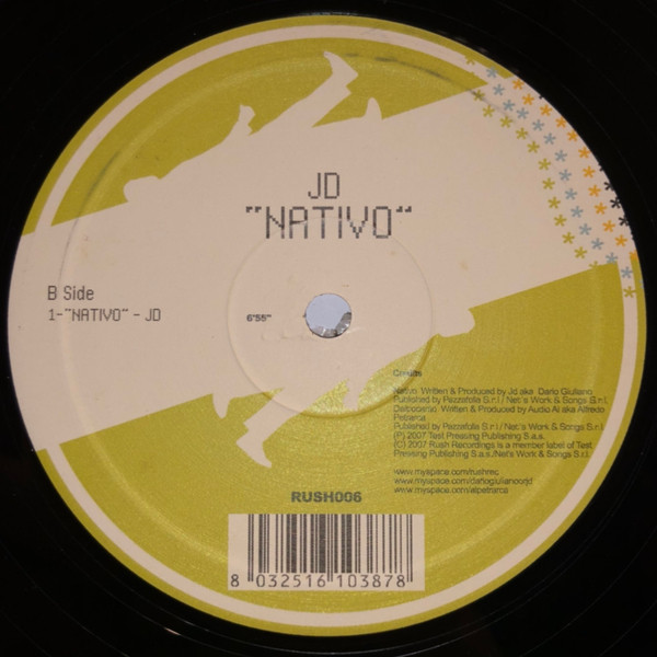Audio AL / JD - Dal Trocanto / Nativo | Rush Recordings (RUSH006) - 3