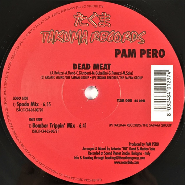 Pam Pero - Dead Meat | Takuma Records (TKM 008) - main