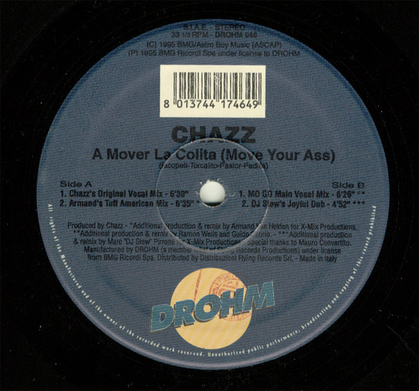 Chazz - A Mover La Colita (Move Your Ass) | Drohm (DROHM 046)