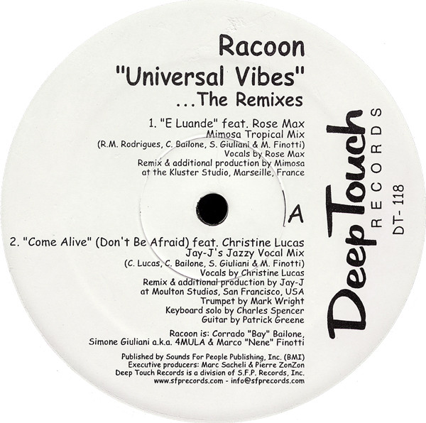 Racoon - Universal Vibes (The Remixes) | Deep Touch Records (DT 118) - 5