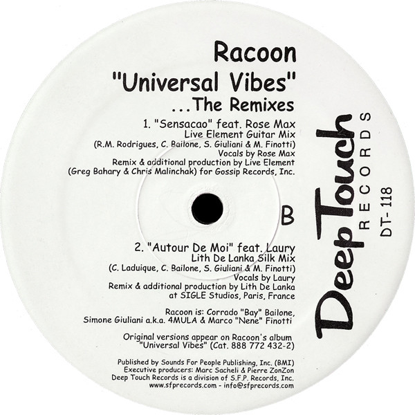 Racoon - Universal Vibes (The Remixes) | Deep Touch Records (DT 118) - 6
