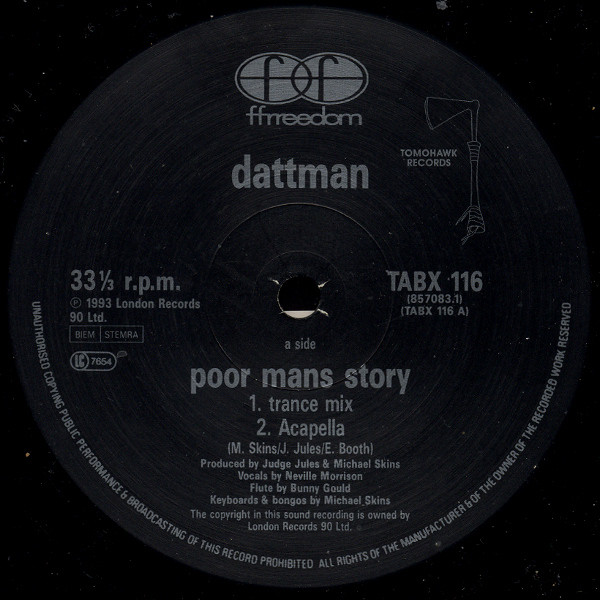 Dattman - Poor Mans Story | Ffrreedom (TABX 116) - 3 Dattman - Poor Mans Story | Ffrreedom (TABX 116) - 3