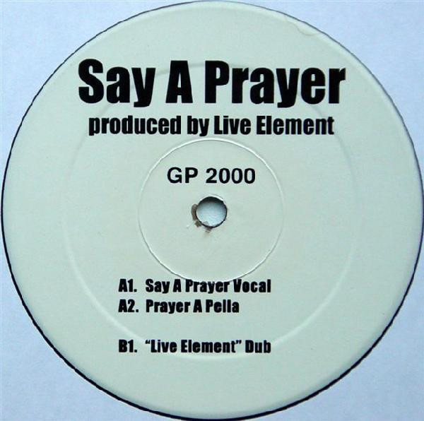Live Element - Say A Prayer | Gossip Records (GP-2000) - main Live Element - Say A Prayer | Gossip Records (GP-2000) - main