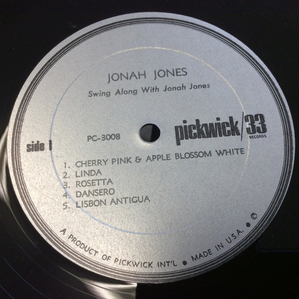 Jonah Jones - Swing Along With Jonah Jones | Pickwick/33 Records (PC-3008) - 3 Jonah Jones - Swing Along With Jonah Jones | Pickwick/33 Records (PC-3008) - 3