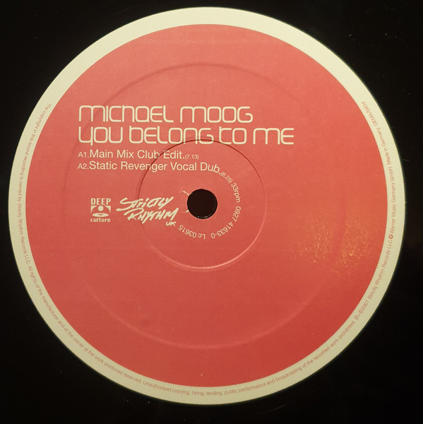 Michael Moog - You Belong To Me | Deep Culture (0927 41633-0) - 2 Michael Moog - You Belong To Me | Deep Culture (0927 41633-0) - 2