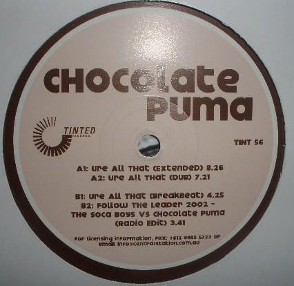Chocolate Puma - Ure All That | Tinted Records (TINT 056) - main