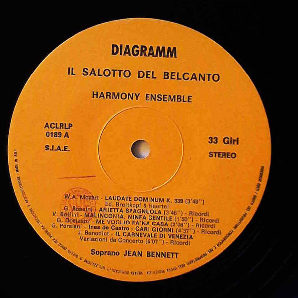 Jean Bennett - Il Salotto Del Belcanto | Diagramm (ACLRLP 0189) - 3