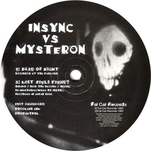 Insync vs. Mysteron - Tales From The Crypt | FatCat Records (12FAT004) - 2 Insync vs. Mysteron - Tales From The Crypt | FatCat Records (12FAT004) - 2