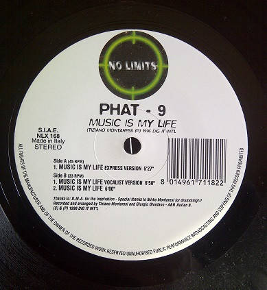Phat - 9 - Music Is My Life | No Limits (NLX 168) - 2