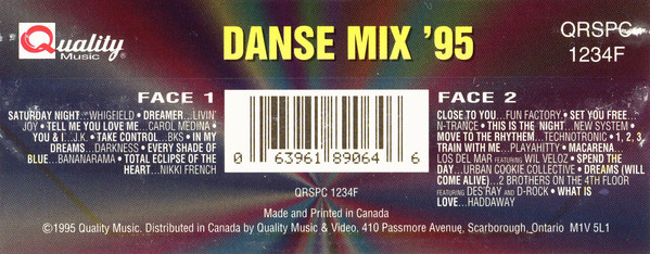 Various - MusiquePlus Danse Mix '95 | Quality Music (QRSPC 1234F) - 2 Various - MusiquePlus Danse Mix '95 | Quality Music (QRSPC 1234F) - 2
