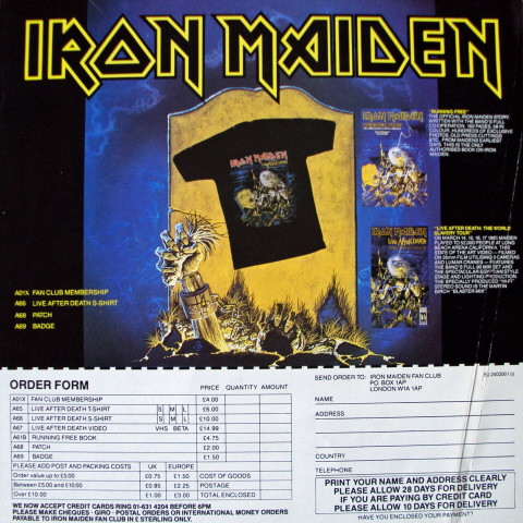 Iron Maiden - Live After Death | EMI (RIP 1) - 15 Iron Maiden - Live After Death | EMI (RIP 1) - 15