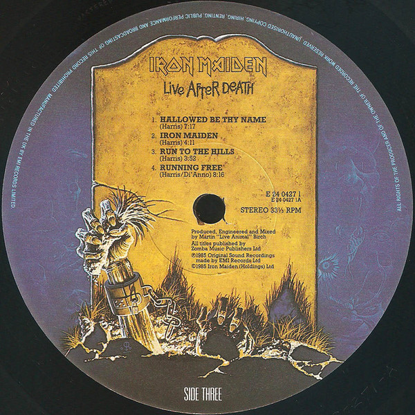 Iron Maiden - Live After Death | EMI (RIP 1) - 7 Iron Maiden - Live After Death | EMI (RIP 1) - 7