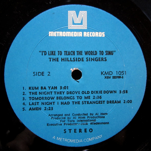 The Hillside Singers - I'd Like To Teach The World To Sing | Metromedia Records (KMD 1051) - 4 The Hillside Singers - I'd Like To Teach The World To Sing | Metromedia Records (KMD 1051) - 4