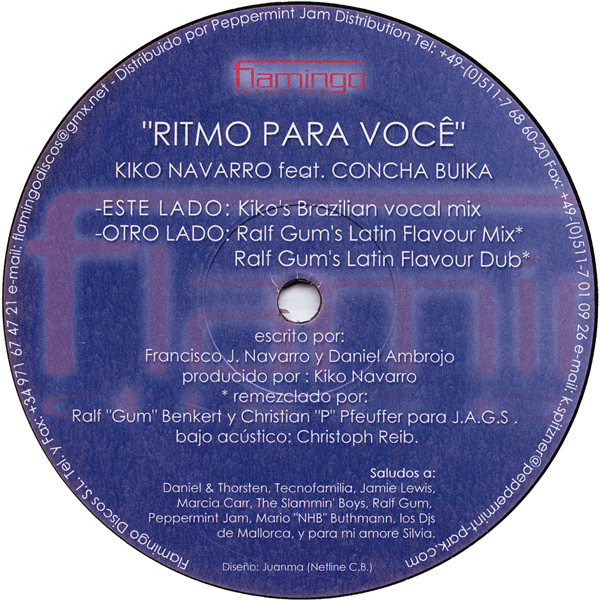 Kiko Navarro Featuring Concha Buika - Ritmo Para Você | Flamingo Discos (B034524) - main
