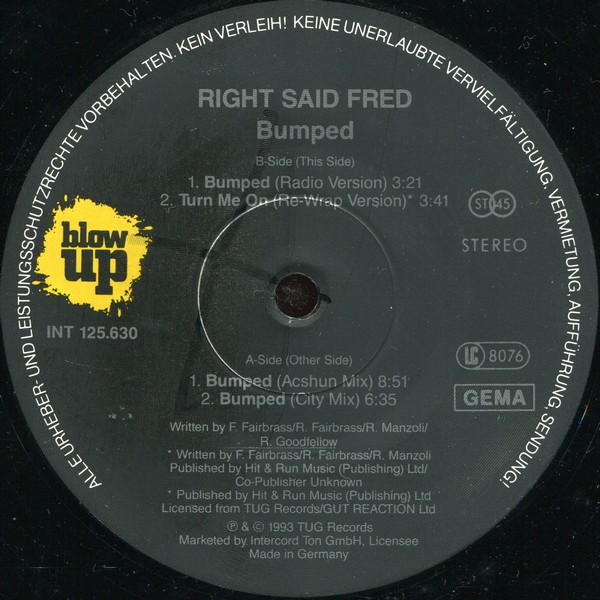 Right Said Fred - Bumped | Blow Up (INT 125.630) - 4