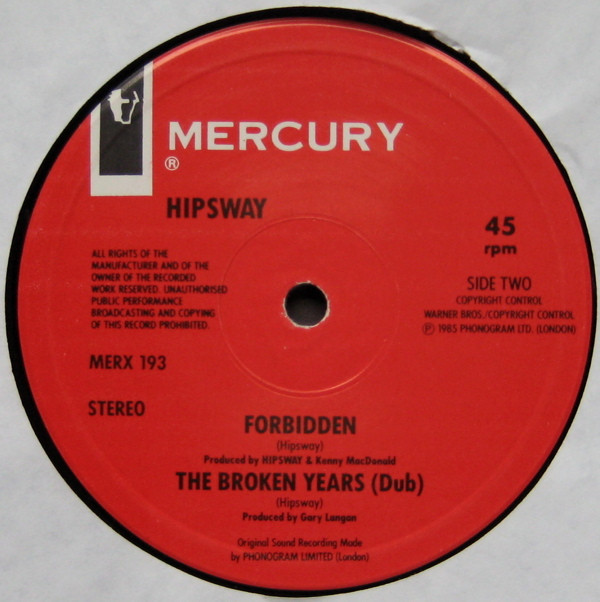 Hipsway - The Broken Years | Mercury (MERX 193) - 4 Hipsway - The Broken Years | Mercury (MERX 193) - 4