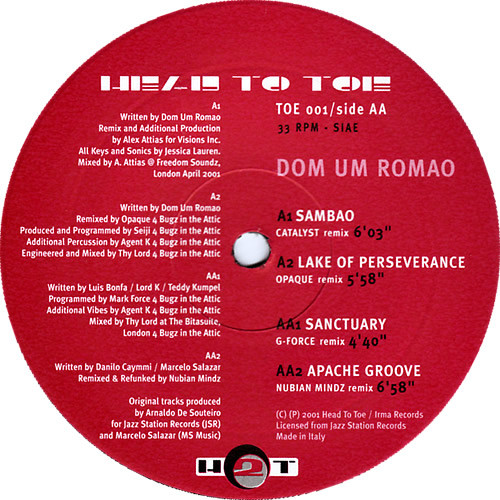 Dom Um Romao - Sambao (Remix) | Head To Toe Records (TOE 001)