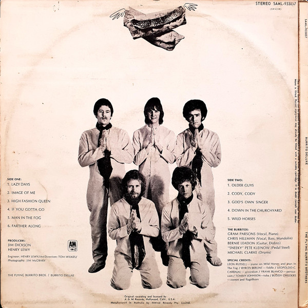 The Flying Burrito Bros - Burrito Deluxe | A&M Records (SAML-933857) - 2