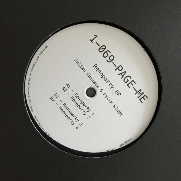 Julian Chenaux , Felix Kluge - Rennparty EP | 1-069-PAGE-ME (PAGEME002) - main