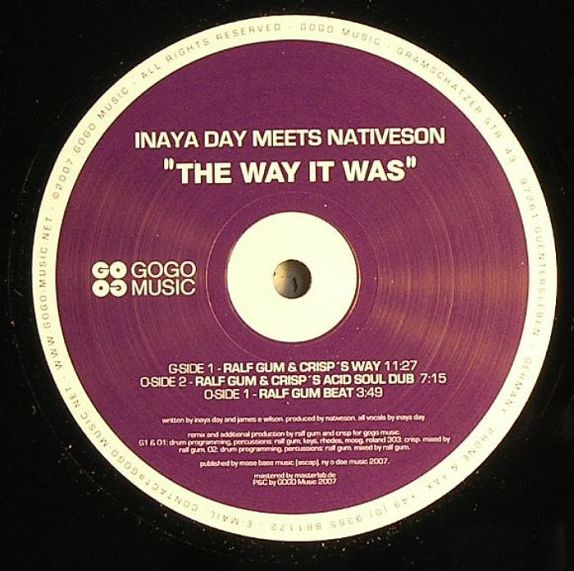 Inaya Day Meets Nativeson - The Way It Was | Gogo Music (GOGO 027) - main