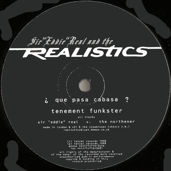 Sir Eddie Real And The Realistics - Where's The Monkey ? | FatCat Records (12FAT025)