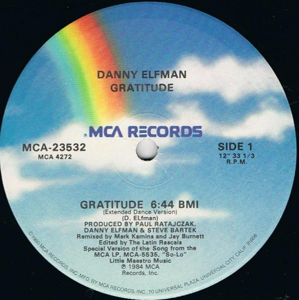 Danny Elfman - Gratitude | MCA Records (MCA-23532) - 3 Danny Elfman - Gratitude | MCA Records (MCA-23532) - 3