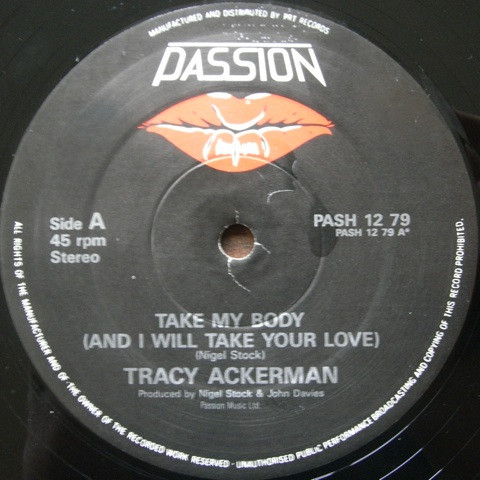 Tracy Ackerman - Take My Body (And I Will Take Your Love) | Passion (PASH 12 79) - 3 Tracy Ackerman - Take My Body (And I Will Take Your Love) | Passion (PASH 12 79) - 3
