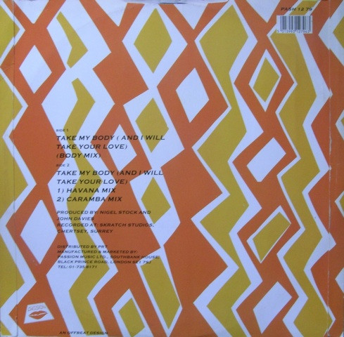 Tracy Ackerman - Take My Body (And I Will Take Your Love) | Passion (PASH 12 79) - 2 Tracy Ackerman - Take My Body (And I Will Take Your Love) | Passion (PASH 12 79) - 2