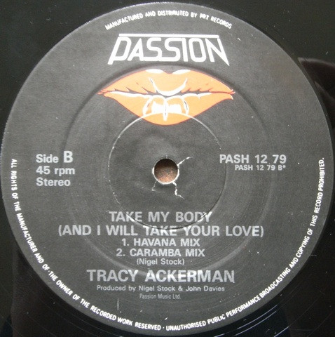 Tracy Ackerman - Take My Body (And I Will Take Your Love) | Passion (PASH 12 79) - 4 Tracy Ackerman - Take My Body (And I Will Take Your Love) | Passion (PASH 12 79) - 4
