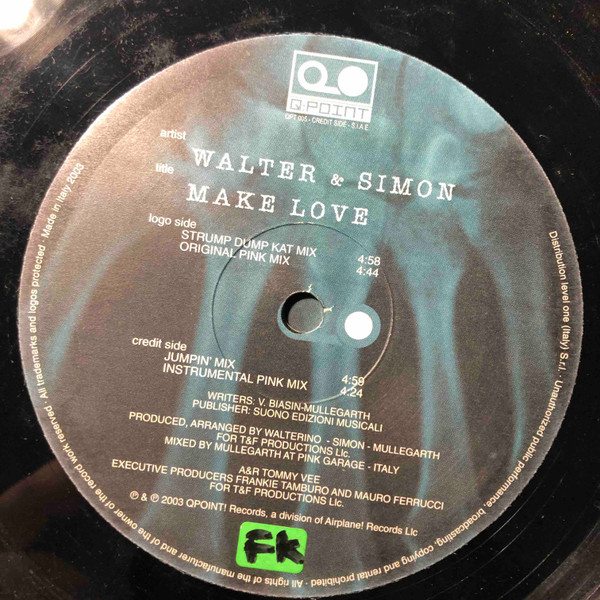 Walter & Simon - Make Love | QPOINT! Records (QPT005) - 2