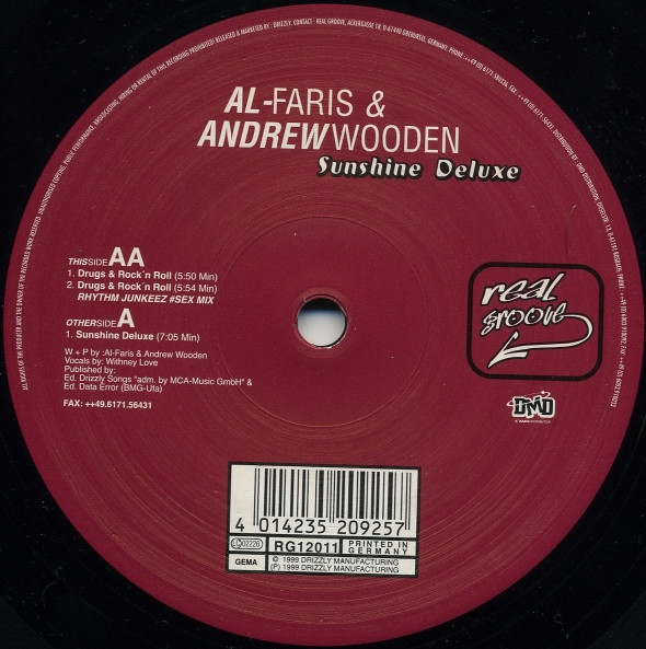 Al-Faris & Andrew Wooden - Sunshine Deluxe | Real Groove (RG 12011) - 3 Al-Faris & Andrew Wooden - Sunshine Deluxe | Real Groove (RG 12011) - 3