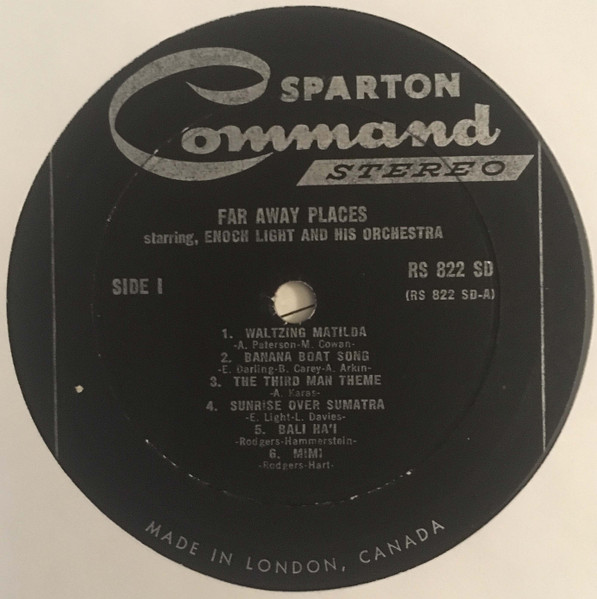 Enoch Light And His Orchestra - Far Away Places | Command (RS 822SD) - 4