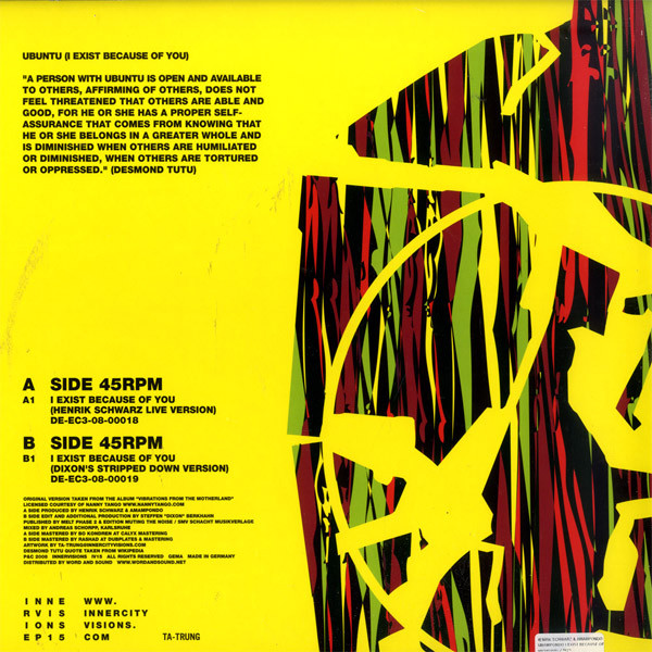 Henrik Schwarz & Amampondo - I Exist Because Of You Versions | Innervisions (INNERVISIONS15) - 2 Henrik Schwarz & Amampondo - I Exist Because Of You Versions | Innervisions (INNERVISIONS15) - 2