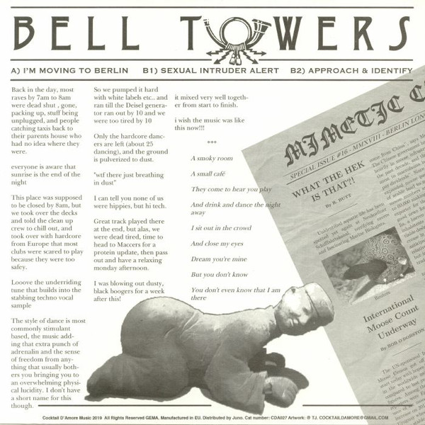 Bell Towers - I'm Moving To Berlin | CockTail d'Amore Music (CDA027) - 2 Bell Towers - I'm Moving To Berlin | CockTail d'Amore Music (CDA027) - 2
