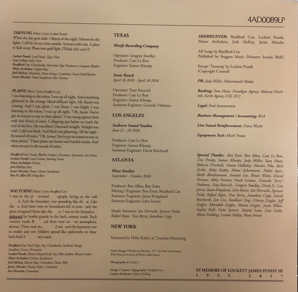 Deerhunter - Why Hasn't Everything Already Disappeared? | 4AD (4AD0089LP) - 4 Deerhunter - Why Hasn't Everything Already Disappeared? | 4AD (4AD0089LP) - 4