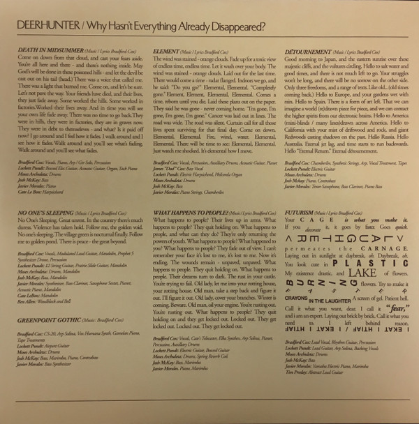 Deerhunter - Why Hasn't Everything Already Disappeared? | 4AD (4AD0089LP) - 3 Deerhunter - Why Hasn't Everything Already Disappeared? | 4AD (4AD0089LP) - 3