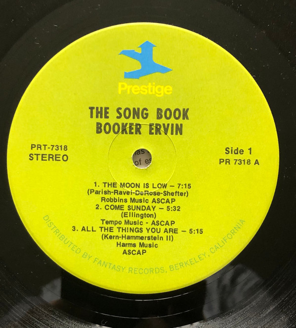 Booker Ervin - The Song Book | Prestige (PRST 7318) - 4 Booker Ervin - The Song Book | Prestige (PRST 7318) - 4