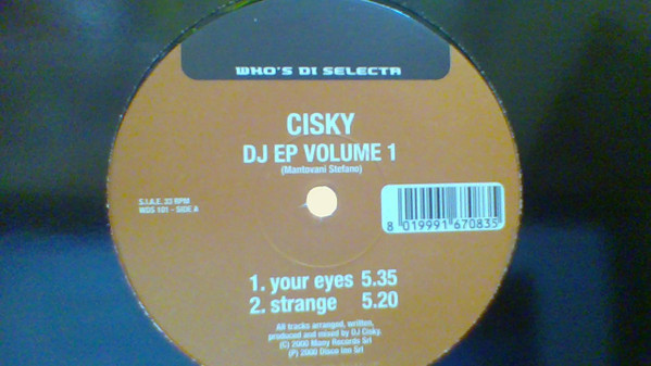 Cisky - DJ EP Volume 1 | Who's Di Selecta? (WDS 101) - main