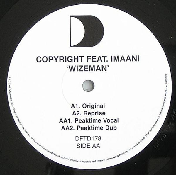 Copyright Feat. Imaani - Wizeman | Defected (DFTD178) - main