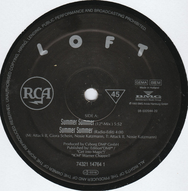 Loft - Summer Summer | RCA (74321 14764 1) - 3