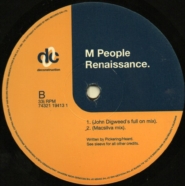 M People - Renaissance | Deconstruction (74321 19413 1) - 4