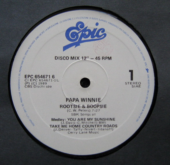 Papa Winnie - Rootsie & Boopsie | Epic (654671 6) - 3